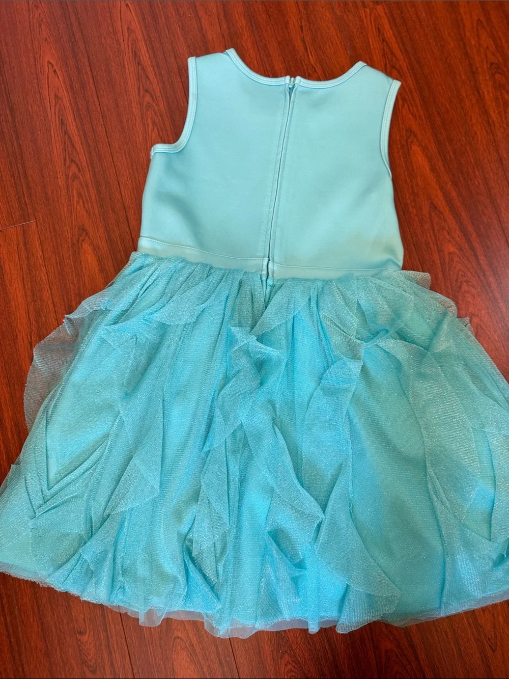 Disney Store Girls' Aqua Little Mermaid Tulle Costume Dress - Picture 8 of 13